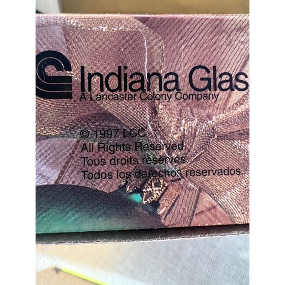 Indiana Glass Holiday Gold Candy Candle Dish w/ Gold Trim -Set of 3-Vintage - Picture 5 of 12